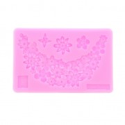 Silicone mold for polymer clay and metal clay - Plastron de Fleurs|raw }}