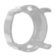 Cabochon PureCrystal setting 1122 Rivoli round-shaped 10mm Silver-colored