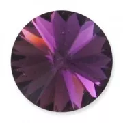PureCrystal 1122 Rivoli Round Stone 10 mm Amethyst