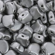 Czech Glass beads Ginko Duo 2 holes 7.5x7.5 mm Labrador Mat x10g