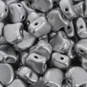 Czech Glass beads Ginko Duo 2 holes 7.5x7.5 mm Labrador Mat x10g