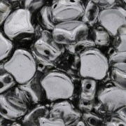 Czech Glass beads Ginko Duo 2 holes 7.5x7.5 mm Labrador x10g