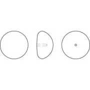 PureCrystal 5817 Cabochon 10mm White Pearl