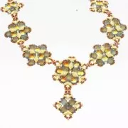 Cymbal Bead Substitute - Metal bead for Gemduo 8x5 mm Plaka Ant Silver Tone x1