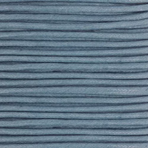 Cotton waxed cord 2mm Blue x5m