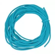 Cotton waxed cord 2mm Turquoise Blue x5m