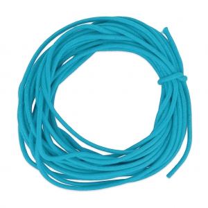 Cotton waxed cord 2mm Turquoise Blue x5m