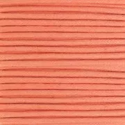 Cotton waxed cord 2mm Orange x5m
