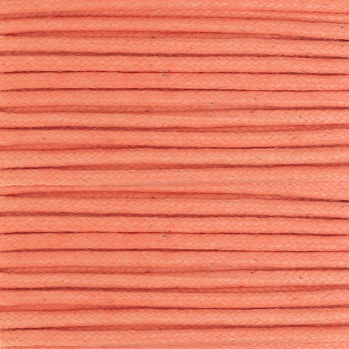 Cotton waxed cord 2mm Orange x5m