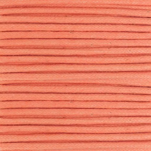 Cotton waxed cord 2mm Orange x5m