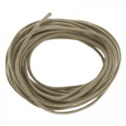 Cotton waxed cord 2mm Greige x5m