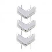 Chevron Glass Beads 10x4 mm Labrador x30