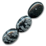 Beads Snowflake flat Olive bead 14x10 mm x5|raw }}