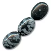 Beads Snowflake flat Olive bead 14x10 mm x5