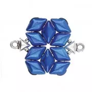 Cymbal Bead Endings - Terminator for GemDuo 4.5x7mm Kleftiko Ant Silver Tone x1