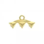 Cymbal Bead Endings - Terminator for GemDuo 16x8mm Vani III Fine Gold plated x1