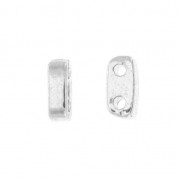 Cymbal - For Miyuki 8/0 seed beads - 2.6x5.5 mm Vai Antique Silver Tone x1|raw }}