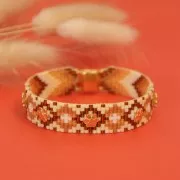 Cymbal - Flower for Miyuki 11/0 beads - 6 mm Gerani Fine Gold plated x1