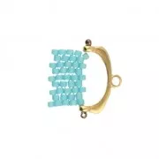 Cymbal - Terminator for Miyuki 11/0 delica weaving 15 mm Fres II Fine Gold plated x1