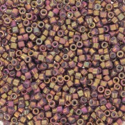 Miyuki Delica 11/0 DB1010 - Metallic Earth Batik Gold Iris