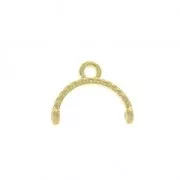 Cymbal - Terminator for Miyuki 11/0 delica weaving 12 mm Skaloti II Fine Gold plated x1