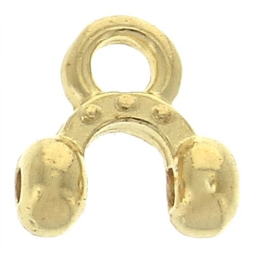 Cymbal Tip for weaving Seed beads Miyuki 8/0 6 mm Alona II Fine gold plated