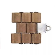 Cymbal Bead Endings - Terminator for Tila Beads 7x5 mm Piper Fine Gold plated x1