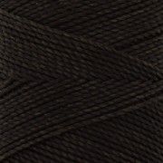 Linhasita waxed thread spool for micro macramé 1 mm - Dark Brown (205) x168m