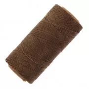 Linhasita waxed thread spool for micro macramé 0.5 mm - Caramel Brown (362) x335m