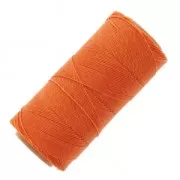 Linhasita waxed thread spool for micro macramé 0.75 mm - Orange (387) x228m