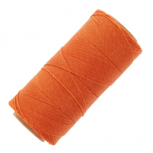 Linhasita waxed thread spool for micro macramé 0.75 mm - Orange (387) x228m