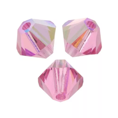 PureCrystal 5328 Crystal Bicones 3mm Rose AB x50