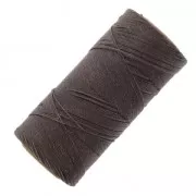 Linhasita waxed thread spool for micro macramé 0.75 mm - Chestnut (207) x228m