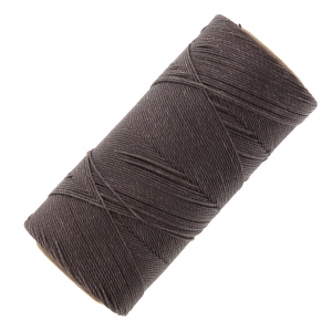 Linhasita waxed thread spool for micro macramé 0.75 mm - Chestnut (207) x228m