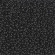 Miyuki Seed beads 15/0 401F - Black Mat