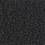Miyuki Seed beads 15/0 401F - Black Mat