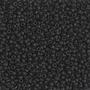 Miyuki Seed beads 15/0 401F - Black Mat