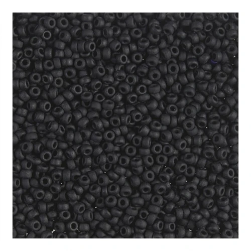 Miyuki Seed beads 15/0 401F - Black Mat