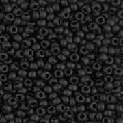 Miyuki Seed beads 11/0 401F - Black Mat|raw }}