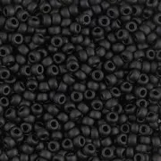 Miyuki Seed beads 11/0 401F - Black Mat