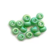 Miyuki Seed beads 8/0 411FR - Opaque Green Mat AB