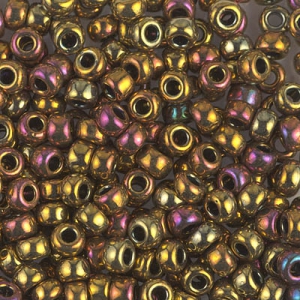 Miyuki Seed beads 8/0 462 - Metallic Gold Iris
