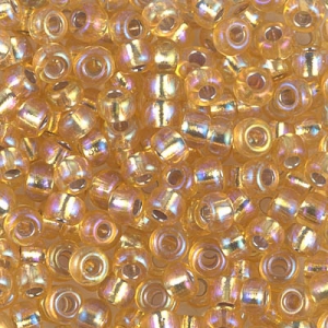 Miyuki Seed beads 8/0 1003- Gold AB Silver Lined