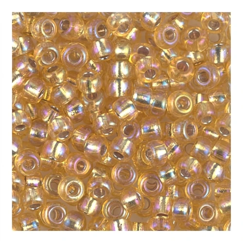 Miyuki Seed beads 8/0 1003- Gold AB Silver Lined