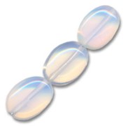 Beads Moonstone (imitation) flat Olive bead 14x10 mm x5