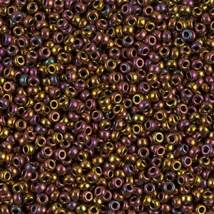 Miyuki 15/0 Seed beads 462 - Gold Iris Metallic x8g