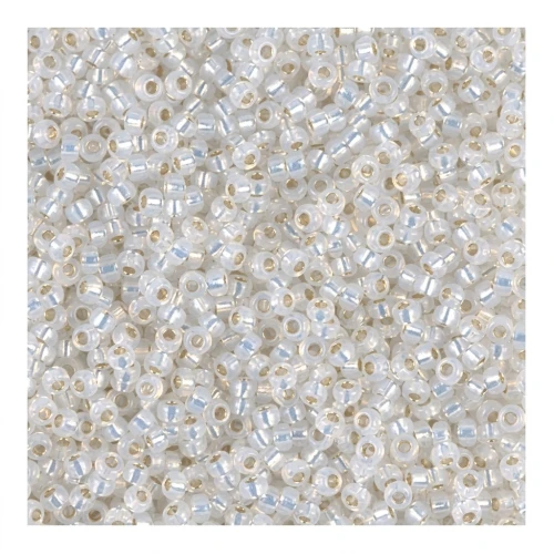 Miyuki Seed beads 15/0 551 - White Opal Silver Lined