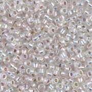 Miyuki Seed beads 8/0 1001- Crystal AB Silver Lined|raw }}