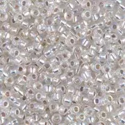 Miyuki Seed beads 8/0 1001- Crystal AB Silver Lined