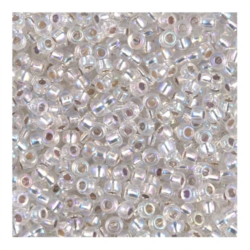 Miyuki Seed beads 8/0 1001- Crystal AB Silver Lined